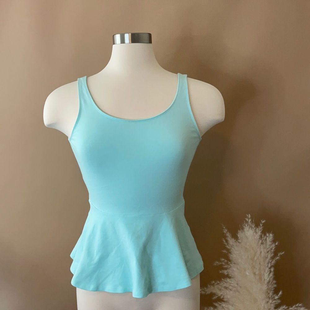 EXPRESS Mint Green Peplum Top